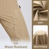 imagebaleaf Womens Hiking Water Resistant Pants UPF Roll Up Convertible Capri Pant Quick Dry Zipper Pockets Travel FishingKhaki