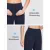 imagebaleaf Womens Hiking Water Resistant Pants UPF Roll Up Convertible Capri Pant Quick Dry Zipper Pockets Travel FishingNavy Blue