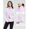 imagebaleaf Womens Lightweight Puffer Warm Vest Thermal Water Resistant Outwear Sleeveless Jacket Zip Pocket Winter OutdoorDark Lavender