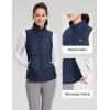 imagebaleaf Womens Lightweight Puffer Warm Vest Thermal Water Resistant Outwear Sleeveless Jacket Zip Pocket Winter OutdoorNavy Blue