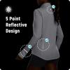 imagebaleaf Womens Lightweight Running Jacket Sun Protection Athletic Full Zip Long Sleeve Shirts UPF 50 Pockets CyclingWhite