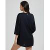 imagebaleaf Womens Long Sleeve Sun Shirts UPF 50 Lightweight Open Front Cardigan with Pockets Beach Cover Up SPF Sun WrapBlack34 Sleeve