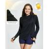 imagebaleaf Womens Long Sleeve Sun Shirts UPF 50 Lightweight Open Front Cardigan with Pockets Beach Cover Up SPF Sun WrapBlacklong Sleeve
