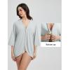imagebaleaf Womens Long Sleeve Sun Shirts UPF 50 Lightweight Open Front Cardigan with Pockets Beach Cover Up SPF Sun WrapLight Gray34 Sleeve