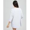 imagebaleaf Womens Long Sleeve Sun Shirts UPF 50 Lightweight Open Front Cardigan with Pockets Beach Cover Up SPF Sun WrapWhite34 Sleeve