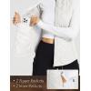 imagebaleaf Womens Puffer Vest Lightweight Winter Warm Stand Collar Quilted Vests Water Resistant Zip PocketsWhite