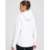 imagebaleaf Womens Rain Jacket Waterproof Lightweight Hooded Windbreaker Hiking Traveling Outdoor RaincoatWhite