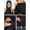 imagebaleaf Womens Rain Jacket Waterproof Lightweight Long Raincoat Travel Outdoor Hooded WindbreakerBlack