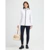 imagebaleaf Womens Rain Jacket Waterproof Lightweight Raincoat Windbreaker Outdoor Hooded TravelWhite