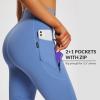 imagebaleaf Womens Riding Pants Equestrian Breeches KneePatch Horse Riding Tights Horseback Belt Loops Pockets UPF50Siliconeblue
