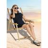 imagebaleaf Womens Short Sleeve UPF 50 Cover Up with Pockets Quick Dry Beach Coverups Sun Protection SwimwearBlack