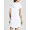 imagebaleaf Womens Short Sleeve UPF 50 Cover Up with Pockets Quick Dry Beach Coverups Sun Protection SwimwearWhite