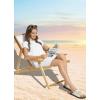 imagebaleaf Womens Short Sleeve UPF 50 Cover Up with Pockets Quick Dry Beach Coverups Sun Protection SwimwearWhite