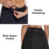 imagebaleaf Womens Skorts Skirts 20quot Knee Length Long Golf Sports Casual Skirts Modest with PocketsBlack