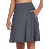 imagebaleaf Womens Skorts Skirts 20quot Knee Length Long Golf Sports Casual Skirts Modest with PocketsGrey
