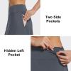 imagebaleaf Womens Skorts Skirts 20quot Knee Length Long Golf Sports Casual Skirts Modest with PocketsGrey