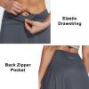 imagebaleaf Womens Skorts Skirts 20quot Knee Length Long Golf Sports Casual Skirts Modest with PocketsGrey