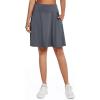imagebaleaf Womens Skorts Skirts 20quot Knee Length Long Golf Sports Casual Skirts Modest with PocketsGrey