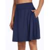 imagebaleaf Womens Skorts Skirts 20quot Knee Length Long Golf Sports Casual Skirts Modest with PocketsNavy