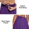 imagebaleaf Womens Skorts Skirts 20quot Knee Length Long Golf Sports Casual Skirts Modest with PocketsPurple