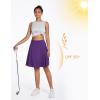 imagebaleaf Womens Skorts Skirts 20quot Knee Length Long Golf Sports Casual Skirts Modest with PocketsPurple