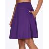 imagebaleaf Womens Skorts Skirts 20quot Knee Length Long Golf Sports Casual Skirts Modest with PocketsPurple
