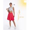 imagebaleaf Womens Skorts Skirts 20quot Knee Length Long Golf Sports Casual Skirts Modest with PocketsRed