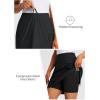 imagebaleaf Womens Skorts Skirts Hiking Cargo Skorts Pockets 19quot Knee Length Long Athletic Quick Dry Skirts UPF 50Black