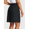 imagebaleaf Womens Skorts Skirts Hiking Cargo Skorts Pockets 19quot Knee Length Long Athletic Quick Dry Skirts UPF 50Black