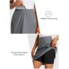 imagebaleaf Womens Skorts Skirts Hiking Cargo Skorts Pockets 19quot Knee Length Long Athletic Quick Dry Skirts UPF 50Dark Gray