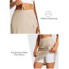 imagebaleaf Womens Skorts Skirts Hiking Cargo Skorts Pockets 19quot Knee Length Long Athletic Quick Dry Skirts UPF 50Khaki