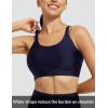 imagebaleaf Womens Swim Bra High Neck Bikini Tops Adjustable Bathing Suit Tops Sports Bra Removable PaddedNavy Blue