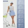 imagebaleaf Womens Tennis Skirts 14quot Golf Skorts with Pockets Double Ruffle High Waisted Athletic Skirt with Liner ShortsLight Blue