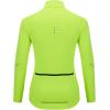 imagebaleaf Womens Thermal Cycling Jersey Long Sleeve Winter 4 Pockets Bike Fleece Jackets Windproof Reflevtive Cold Weather01fluorescent Yellow
