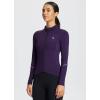 imagebaleaf Womens Thermal Cycling Jersey Long Sleeve Winter 4 Pockets Bike Fleece Jackets Windproof Reflevtive Cold Weather02purple