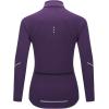 imagebaleaf Womens Thermal Cycling Jersey Long Sleeve Winter 4 Pockets Bike Fleece Jackets Windproof Reflevtive Cold Weather02purple