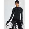 imagebaleaf Womens Thermal Cycling Jersey Long Sleeve Winter 4 Pockets Bike Fleece Jackets Windproof Reflevtive Cold Weather03black