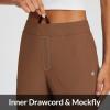 imagebaleaf Womens Travel Pants Lightweight Stretch with Zipper Pockets Petite Ankle Dressy Golf Work Business Casual SlacksBrown