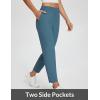 imagebaleaf Womens Travel Pants Lightweight Stretch with Zipper Pockets Petite Ankle Dressy Golf Work Business Casual SlacksDark Green