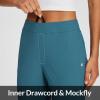 imagebaleaf Womens Travel Pants Lightweight Stretch with Zipper Pockets Petite Ankle Dressy Golf Work Business Casual SlacksDark Green