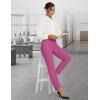 imagebaleaf Womens Travel Pants Lightweight Stretch with Zipper Pockets Petite Ankle Dressy Golf Work Business Casual SlacksPink