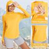 imagebaleaf Womens UPF 50 Sun Shirts UV Protection Hoodie Neck Gaiter SPF Lightweight Clothing for Hiking Fishing OutdoorYellow