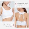 imagebaleaf Womens UPF 50 Swim Bra Modest Bikini Top Quick Dry Workout Sport Bra Under Rash GuardWhite