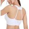 imagebaleaf Womens UPF 50 Swim Bra Modest Bikini Top Quick Dry Workout Sport Bra Under Rash GuardWhite