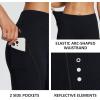 imagebaleaf Womens Winter Cycling Pants Padded Bike Thermal Tights Fleece Lined Leggings Water Resistant Cold Weather Gel Pockets01black