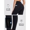 imagebaleaf Womens Winter Cycling Pants Padded Bike Thermal Tights Fleece Lined Leggings Water Resistant Cold Weather Gel PocketsBlack