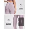 imagebaleaf Womens Winter Cycling Pants Padded Bike Thermal Tights Fleece Lined Leggings Water Resistant Cold Weather Gel PocketsPurple