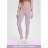 imagebaleaf Womens Winter Cycling Pants Padded Bike Thermal Tights Fleece Lined Leggings Water Resistant Cold Weather Gel PocketsPurple