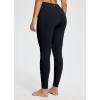 imagebaleaf Womens Winter Horse Riding Pants Fleece Breeches KneePatch Equestrian with Pockets Tights Horseback LeggingsBlack