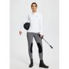 imagebaleaf Womens Winter Horse Riding Pants Fleece Breeches KneePatch Equestrian with Pockets Tights Horseback LeggingsGrey